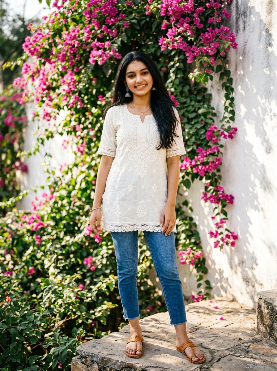 Lucknowi Chikankari Kurti